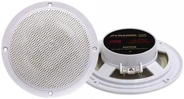 Alt view image 4 of 9 - 2) NEW PYRAMID MDC6 5.25" 100W Marine/Boat Outdoor Waterproof Speakers White