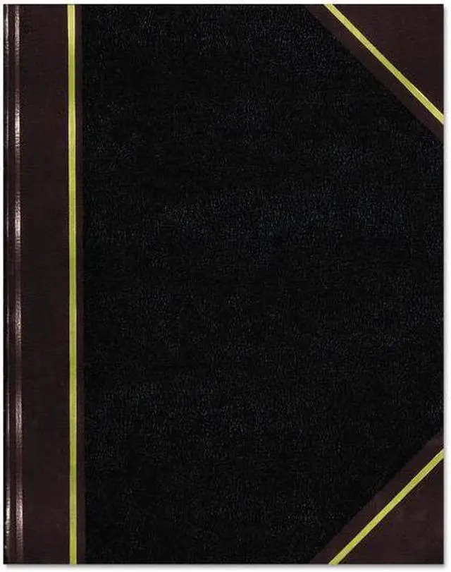 Alt view image 4 of 14 - Texthide Record Book, Black/burgundy, 300 Green Pages, 10 3/8 X 8 3/8