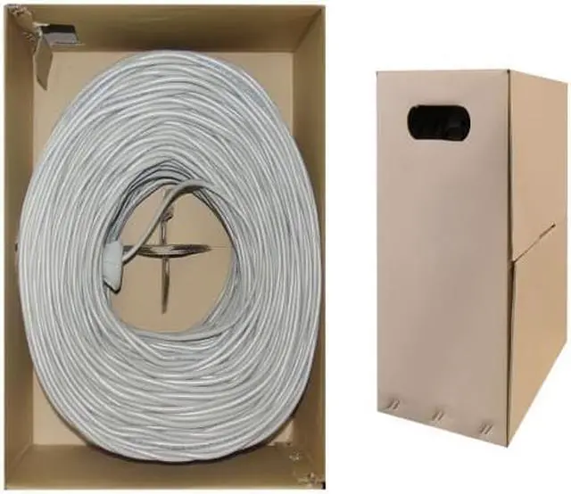 Alt view image 2 of 4 - Cable Wholesale Connectors  Bulk Cat6 Gray Ethernet Cable, Stranded, UTP