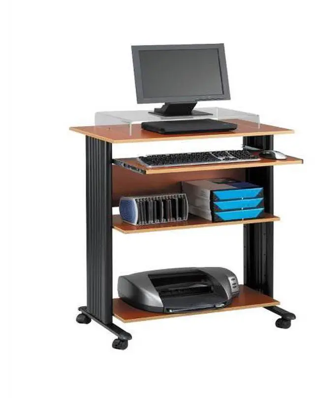 Alt view image 7 of 11 - Safco 1923CY Muv Standing Desk - 29.5" x 22" x 45" - Cherry