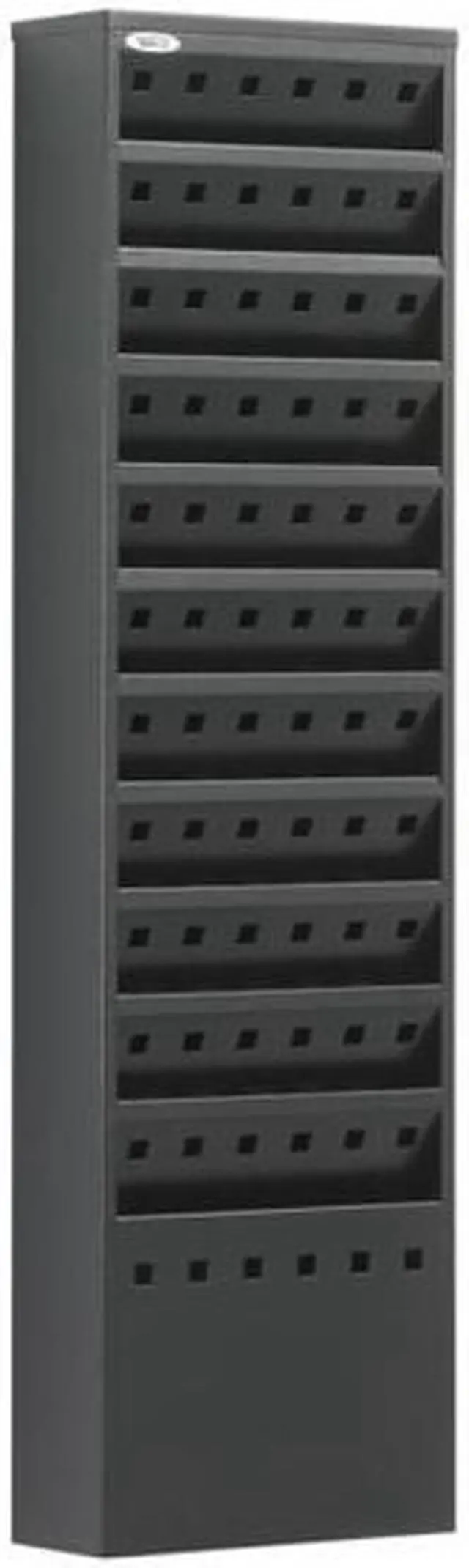 Alt view image 2 of 16 - Safco Steel Magazine Rack 11 Compartments 10w x 4d x 36-1/4h Black 4321BL