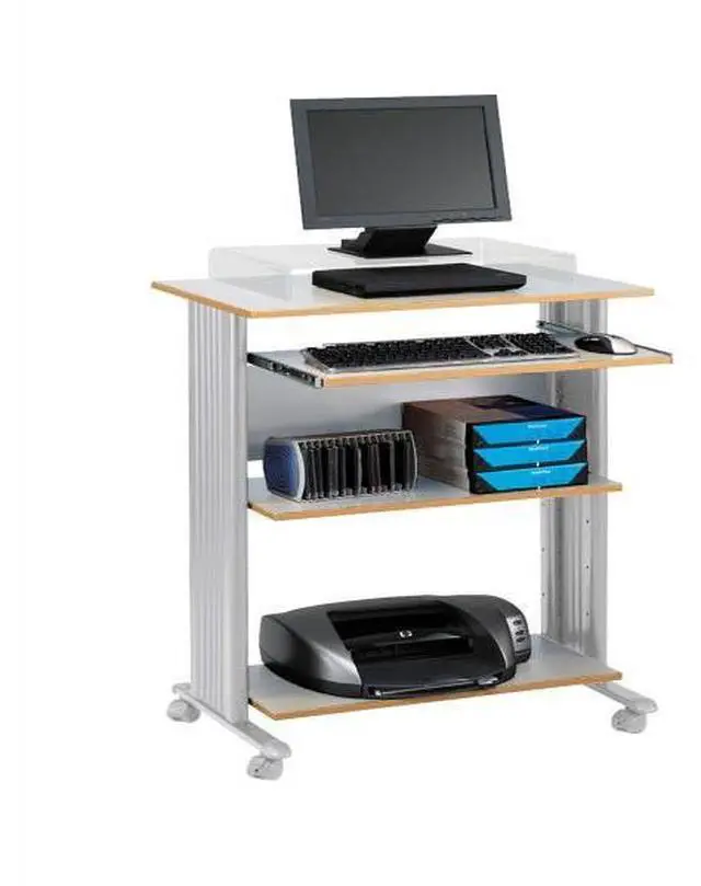 Alt view image 3 of 9 - Safco 1923GR Muv Standing Desk - 29.5" x 22" x 45" - Gray