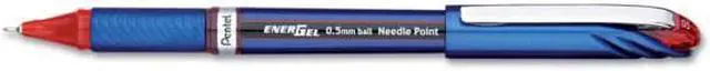 Alt view image 2 of 8 - Pentel EnerGel NV Liquid Gel Pen .5mm Red Barrel Red Ink BLN25B