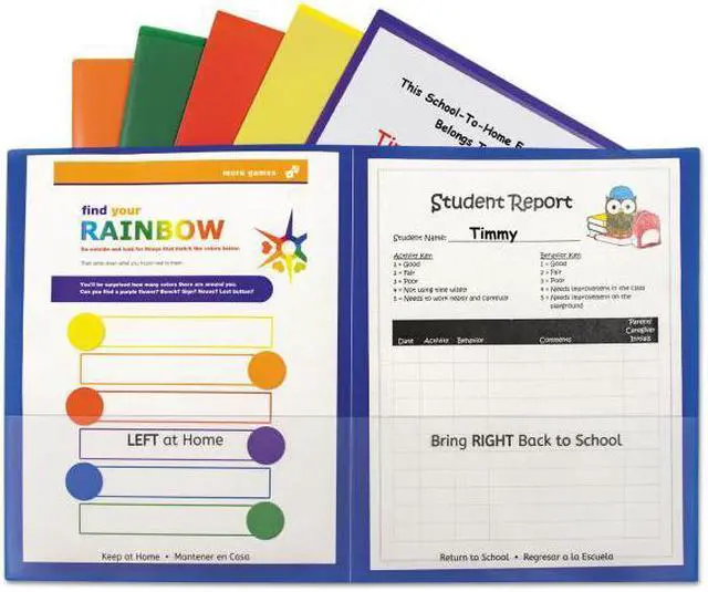 Main image of C-Line Classroom Connector Folders Assorted 6/Pk 32010