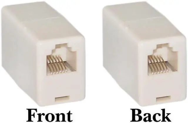 Alt view image 2 of 3 - Cable Wholesale RJ11 / RJ12 6P6C Reverse Telephone Inline Coupler