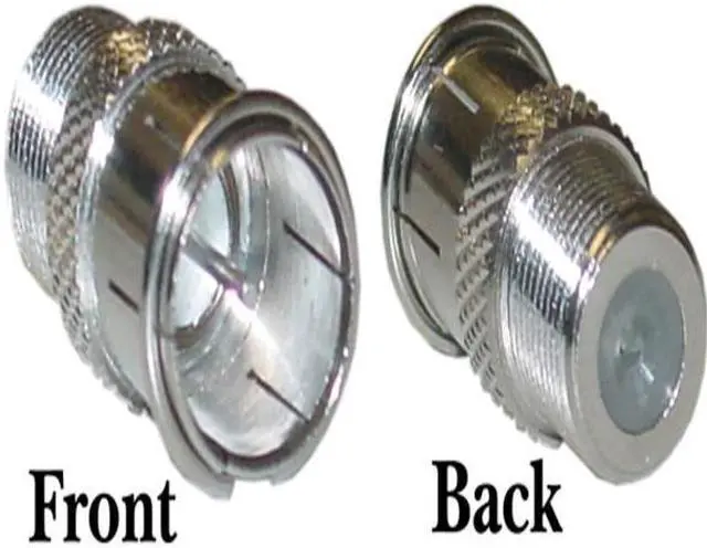 Alt view image 3 of 5 - Cable Wholesale F-Pin (coax) Quick Connect Female to Male Adaptor