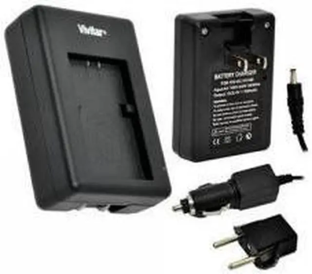 Alt view image 2 of 6 - Vivitar Travel Quick Charger for Canon NB-6L and Samsung SLB-10A SLB-11A Battery