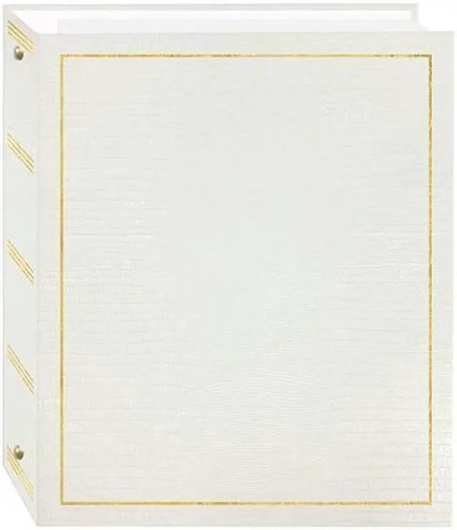 Main image of Magnetic Self-Stick 3-Ring Photo Album 100 Pages (50 Sheets), White