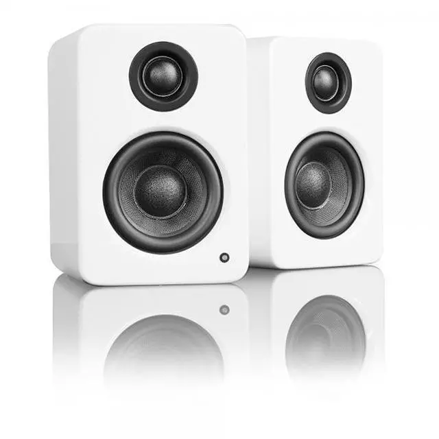 Alt view image 8 of 13 - Kanto YU2 Powered Desktop Speakers - Pair (Matte White)