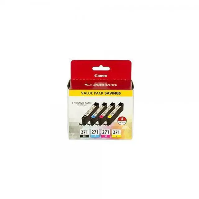 Alt view image 7 of 20 - Canon CLI-271 Ink Cartridge - Combo Pack - Black/Cyan/Magenta/Yellow