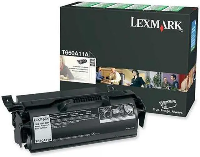 Main image of Lexmark T650A11A Black Print T65X Return Program  Toner Cartridge