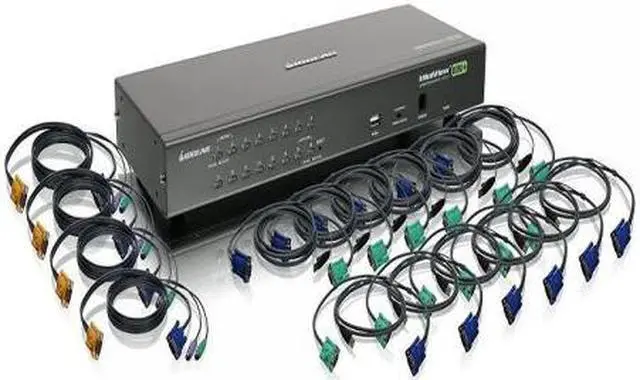 Main image of IOGEAR 16-Port USB PS/2 Combo KVM Switch with Cables, GCS1716KIT