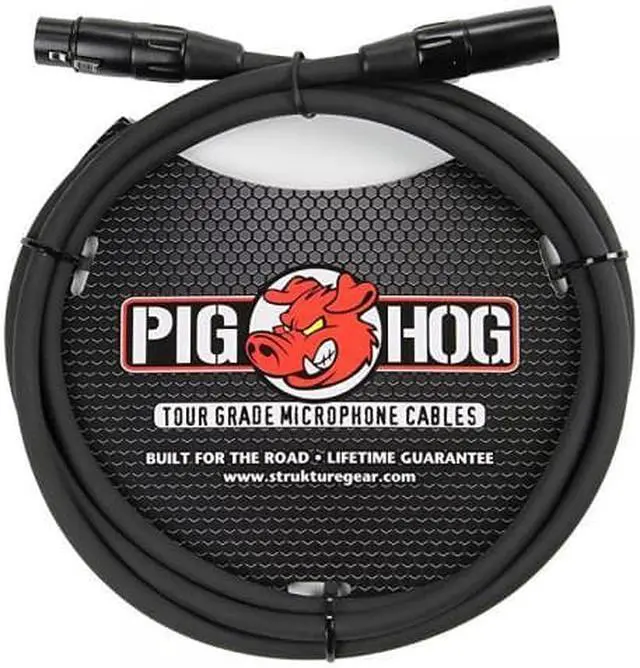 Alt view image 2 of 12 - Pig Hog 6' 8mm XLR Microphone Cable - 3 Pin XLR Male to 3 Pin XLR Female