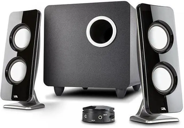 Alt view image 2 of 20 - Cyber Acoustics Curve Immersion 2.1 Speaker System - 30 W RMS