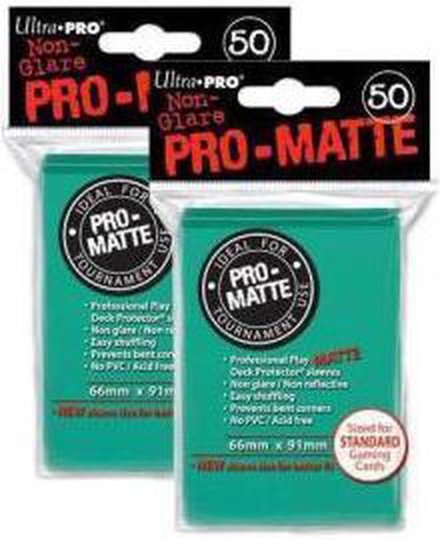 100 Ultra Pro Aqua PRO-MATTE Deck Protectors Sleeves Standard MTG
