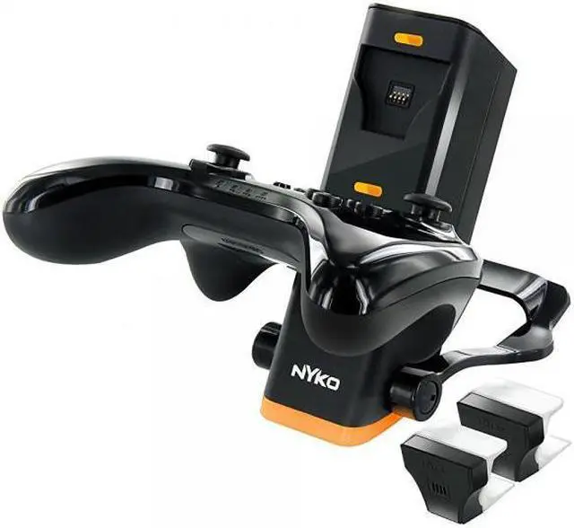 Alt view image 8 of 9 - Nyko Charge Base Pro (Black) - Dual port charging dock for Pro Controller Wii U