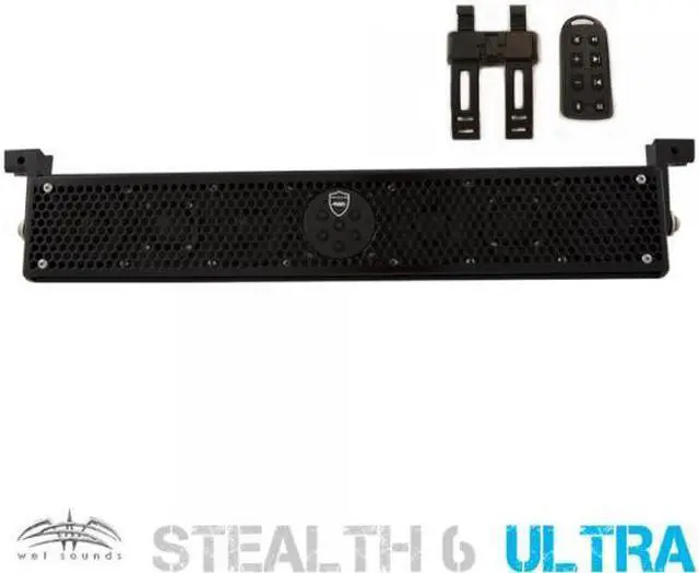Main image of Wet Sounds Stealth 6 Ultra HD 200W Amplified Black Marine ATV Soundbar + Remote