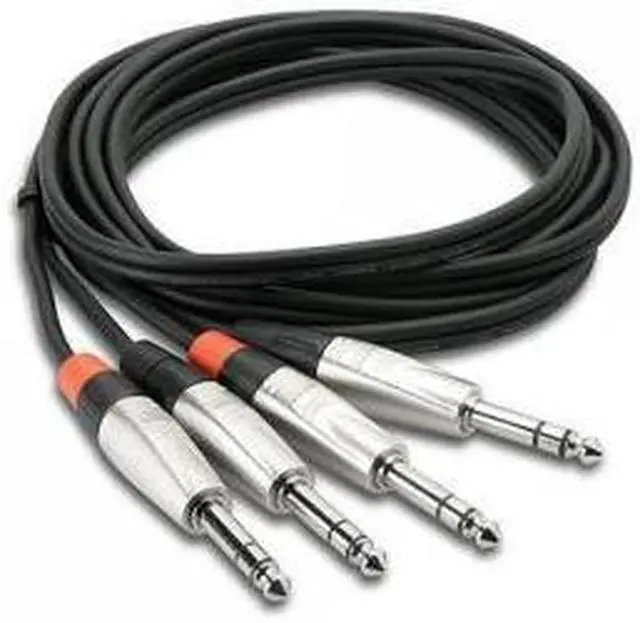 Main image of Hosa HSS-020x2 Pro Dual Cable 1/4"" TRS to Same 20ft
