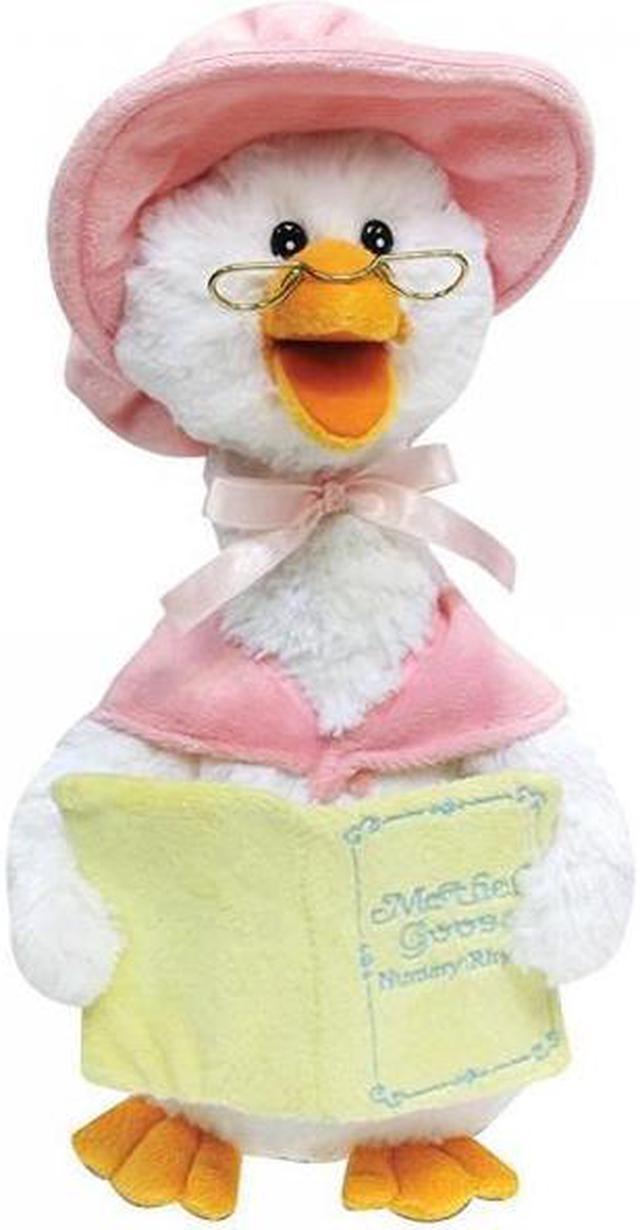 Cuddle Barn Plush Talking Mother Goose Plays 7 Nursery Rhymes - Pink