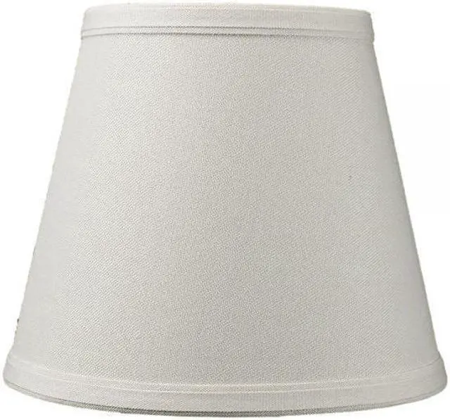Alt view image 7 of 7 - Edison Clip On Light Oatmeal Linen Fabric Empire Lamp Shade 5x8x7