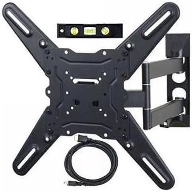 Main image of VideoSecu ML531BE TV Wall Mount for most 22-55 LED LCD Plasma Flat Screen Monitor up to 88 lb VESA 400x400 with Full Motion Swivel Articulating 20 in Extension Arm, HDMI Cable & Bubble Level WP5