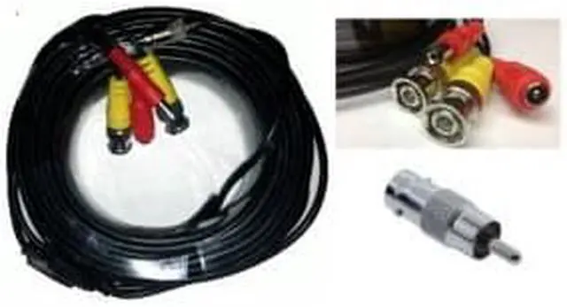 Alt view image 2 of 3 - ACELEVEL PREMIUM QUALITY 60FT VIDEO AND POWER CABLE FOR LOREX CCTV CAMERAS