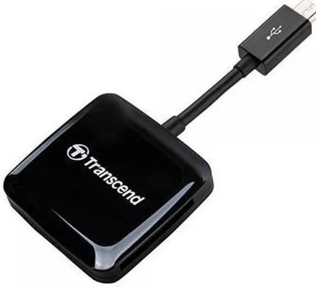 Main image of Transcend USB 2.0 OTG Card Reader, Black (TS-RDP9K)