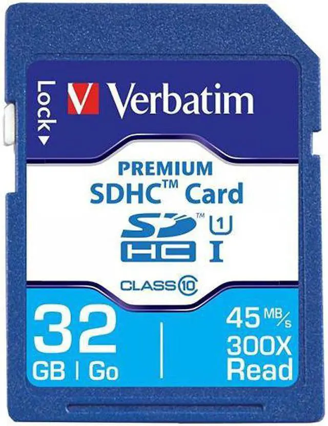 Main image of Verbatim 32GB Premium SDHC Memory Card, UHS-I Class 10 - 96871