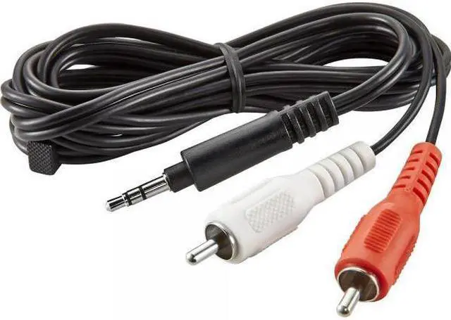 Main image of Insignia - 6' 3.5mm Mini-to-RCA Stereo Audio Cable - Black