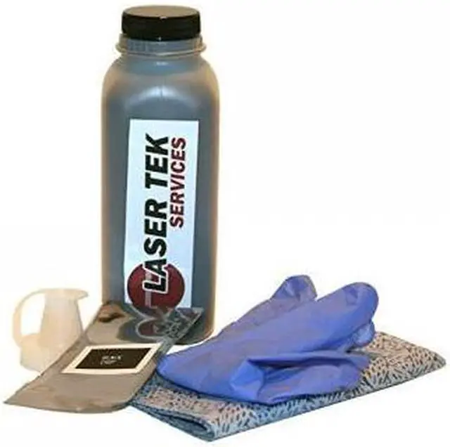 Alt view image 2 of 6 - Laser Tek Services ® Black Toner Refill Kit with reset chip for the Konica Minolta PagePro 1300W 1350 1350W 1710567-001