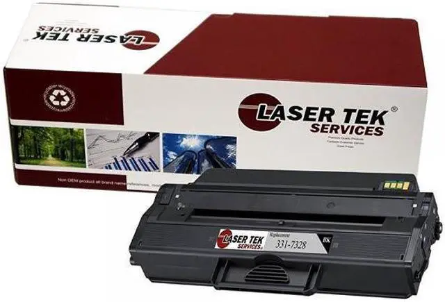 Alt view image 2 of 8 - Laser Tek Services® 1 pack Dell B1260 (331-7328) Black Compatible Replacement Toner Cartridge