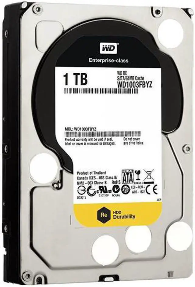 Main image of WD  1 TB WD RE SATA III 7200 RPM 64 MB Cache Bulk/OEM Enterprise Hard Drive WD1003FBYZ