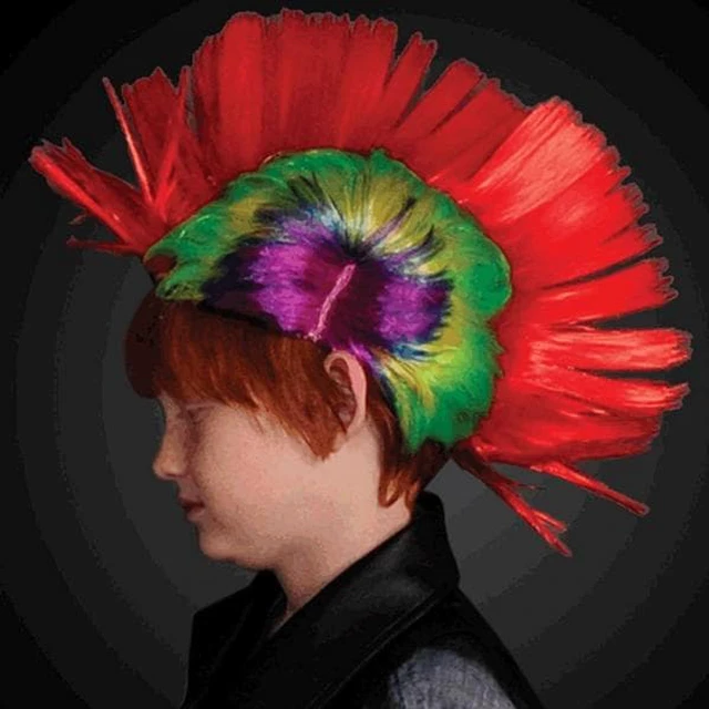 Main image of Punk Rock LED Mohawk Wig by Blinkee
