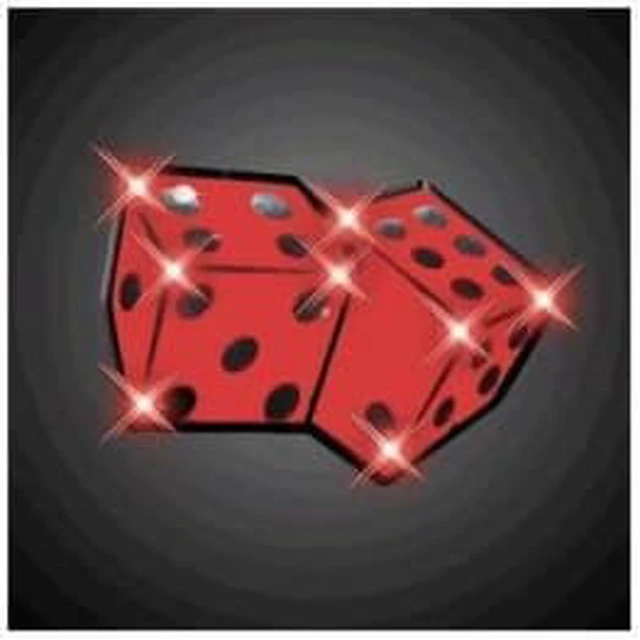 Main image of Dice Flashing Body Light Lapel Pins by Blinkee