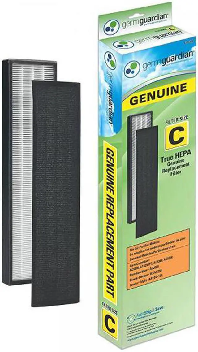 Alt view image 3 of 7 - GermGuardian FLT5000 True HEPA GENUINE Replacement Filter C