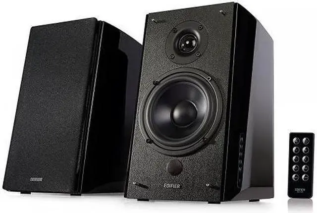 Alt view image 8 of 18 - Edifier R2000DB Powered Bluetooth Bookshelf Speakers - Near-Field Studio Monitors - Optical Input - 5 inch Subwoofer - 120 Watts RMS - Black