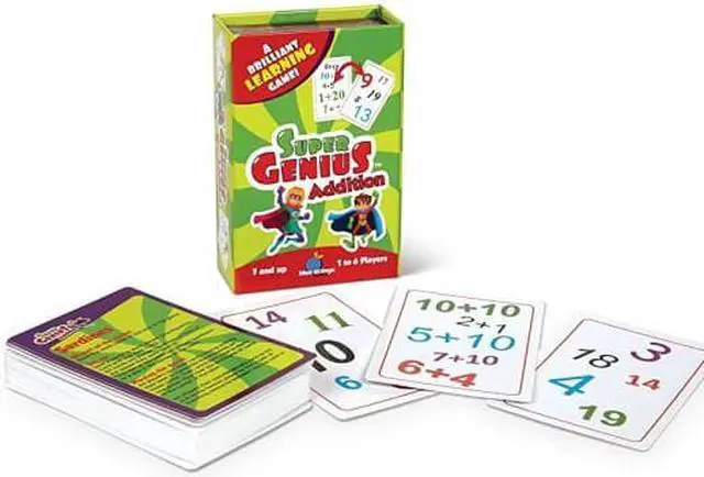 Alt view image 5 of 15 - Super Genius - Addition - Card Game by Blue Orange Games (01301)