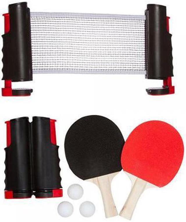 Trademark Innovations Anywhere Table Tennis Set with Paddles and Balls 