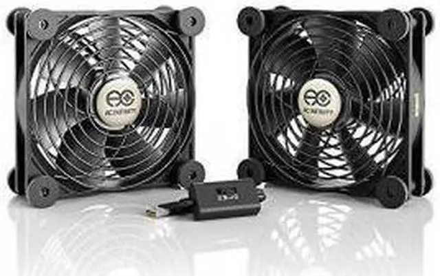 Alt view image 9 of 20 - AC Infinity MULTIFAN S7, Quiet Dual 120mm USB Fan for Receiver DVR Playstation Xbox Computer Cabinet Cooling