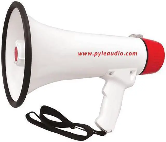 Alt view image 14 of 14 - Pyle Pro 40W Megaphone Aux Input Lithium Battery