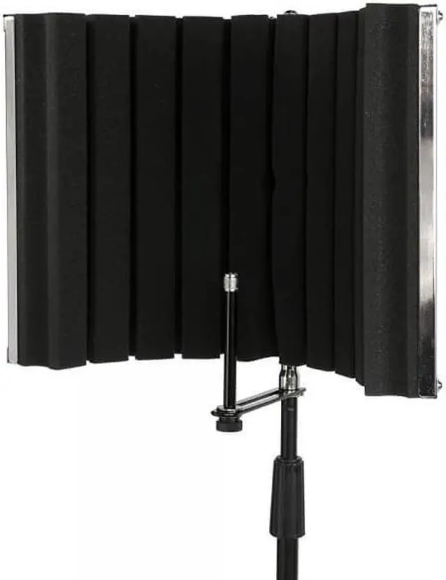 Alt view image 6 of 12 - LyxPro VRI-30 Portable Foldable Sound Absorbing Recording Panel Stand Mount
