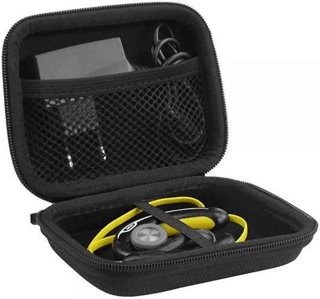 Main image of Sports Wireless Bluetooth Headset Carrying Case, Fit Jabra, Sony, Powerbeats, JayBird, iSport / Sweat Proof Workout Earbuds Carrying Case with Space for Cable, Charger, Parts and Accessories (Black)