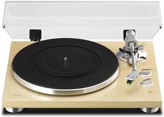 Alt view image 7 of 8 - Teac TN-300 Turntable with Phono EQ and USB, Natural Wood