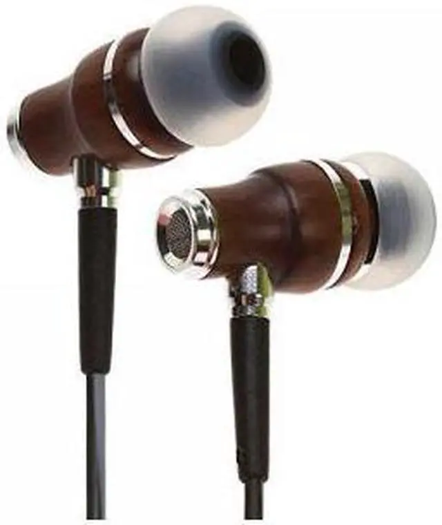 Main image of Symphonized NRG 3.0 Earbuds | Wood In-ear Noise-isolating Headphones with Mic & Volume Control (Black Night & Hazy Gray)