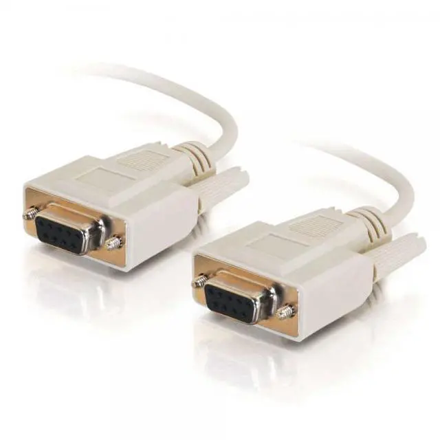 Main image of C2G/Cables to Go 03045 DB9 F/F Serial RS232 Null Modem Cable - Beige (10 Feet)