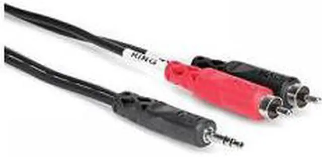 Main image of Hosa CMR-215 3.5 mm TRS to Dual RCA Stereo Breakout Cable, 15 feet