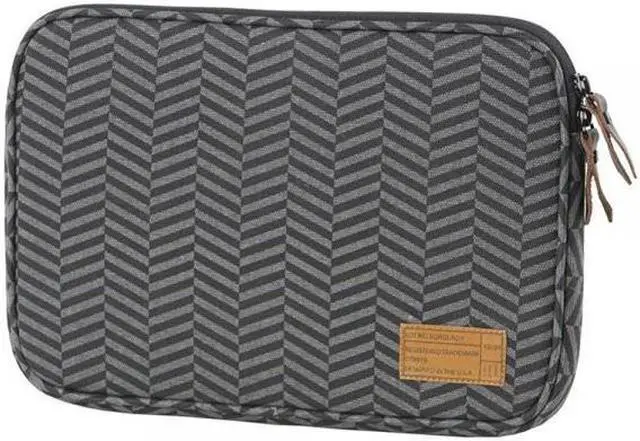Alt view image 2 of 4 - Hex Sleeve Case With Rear Pocket For Microsoft Surface 3 Black Grey Chevron