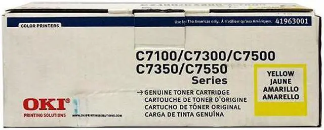 Main image of Okidata 41963001 Toner (Type C4), 10000 Page-Yield, Yellow