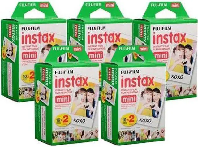 Main image of Fujifilm Instax Mini Instant Film, 10 Sheets of 5 Pack × 2 (100 Sheets) - Unauthorized product
