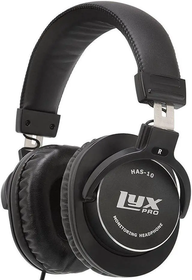 Alt view image 6 of 9 - LyxPro HAS-10 Closed Back Over-Ear Headphones, Lightweight and Comfortable
